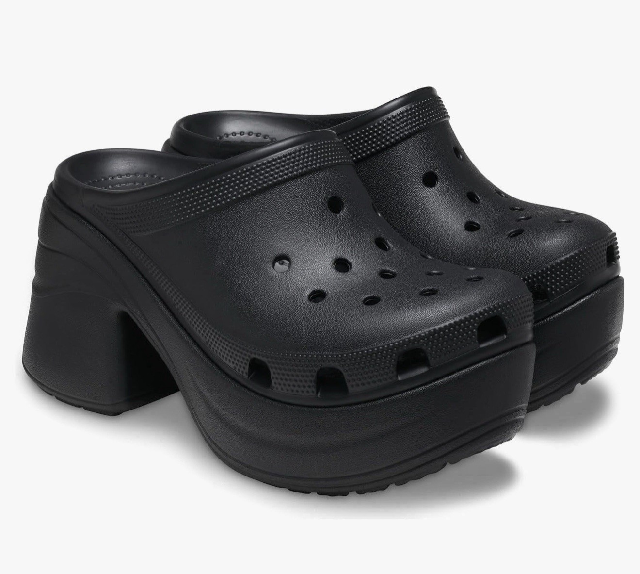 Crocs Siren Platform Clogs Women’s Sz 12 Comfort Mule Shoes 3.5” High Heel Beach