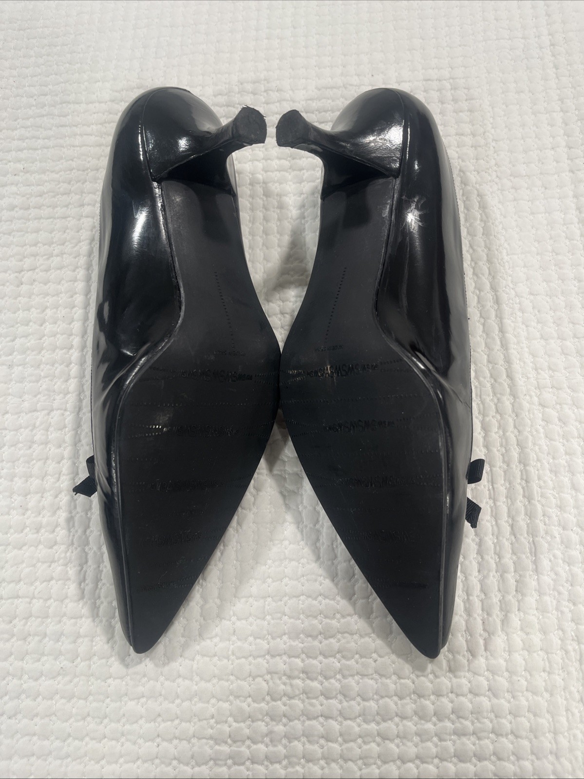 Stuart Weitzman Black Cut Out Pointed Toe Stiletto Pumps Size 10 M