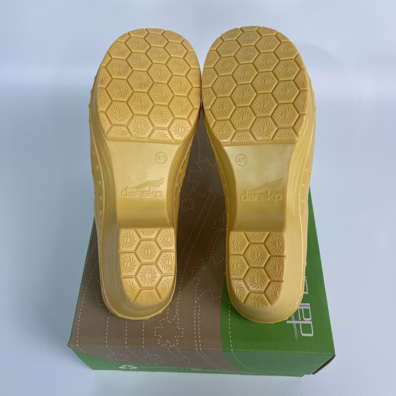 Dansko Pippa Molded Clog Shoe Open Back Thermoplastic Yellow EU 41 (US 10.5-11)