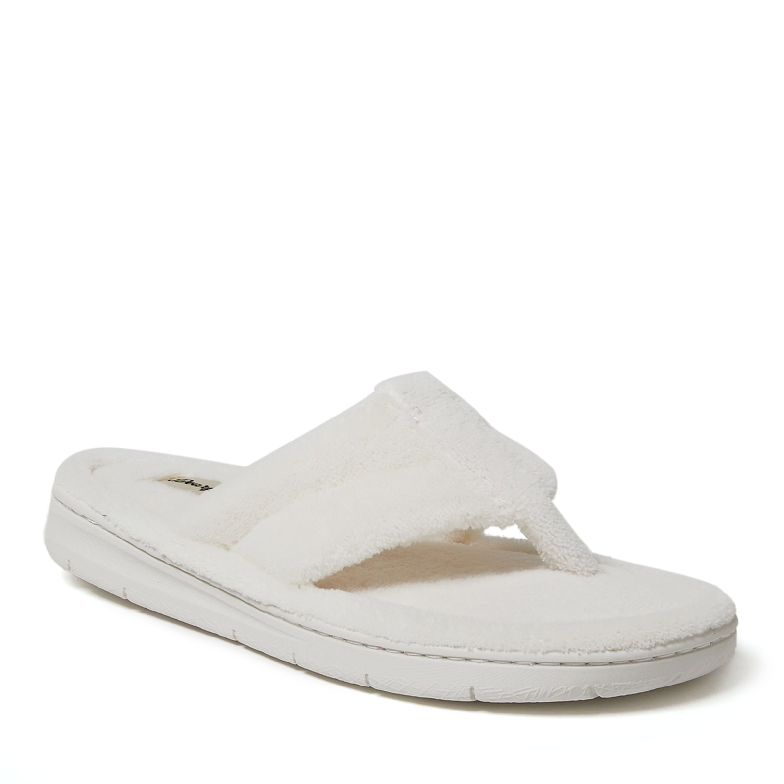 Dearfoams Women’s Wrenley Terry Thong House Shoe Slipper