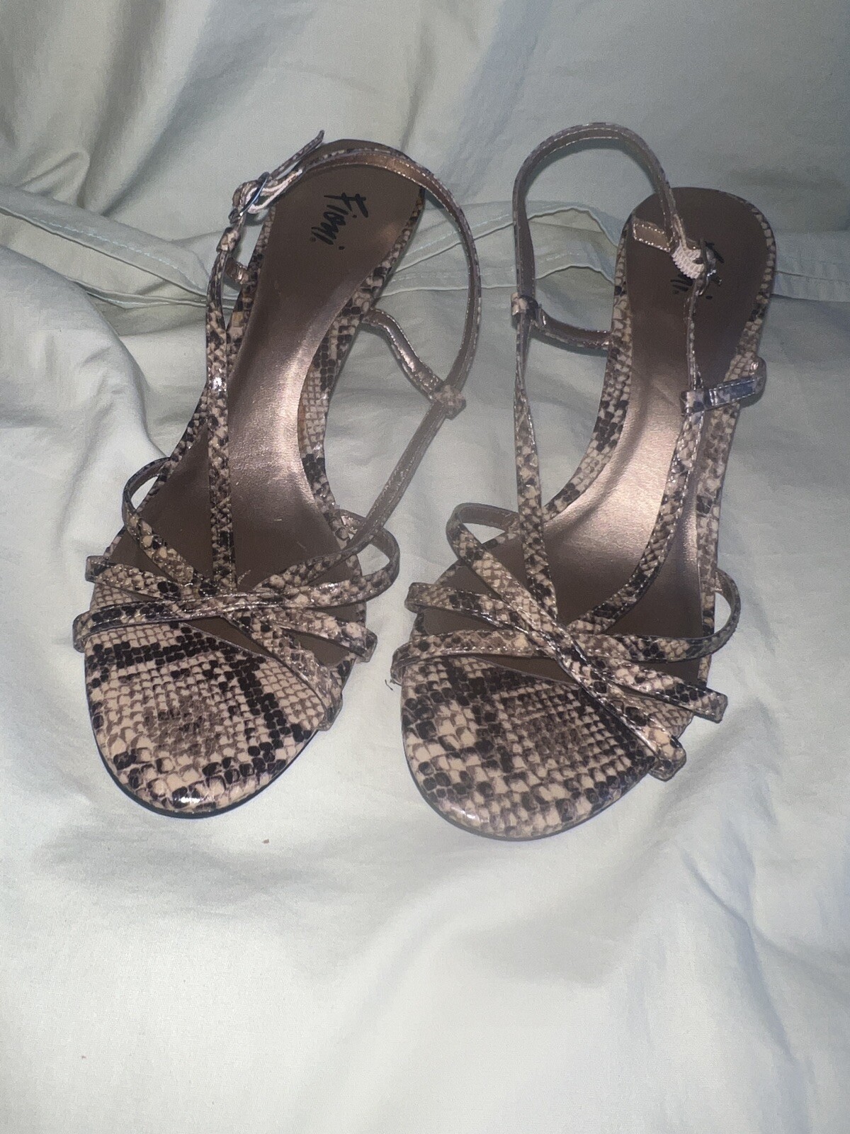 Fioni Size 9 Heels Animal Print Heel 3.25” #But4