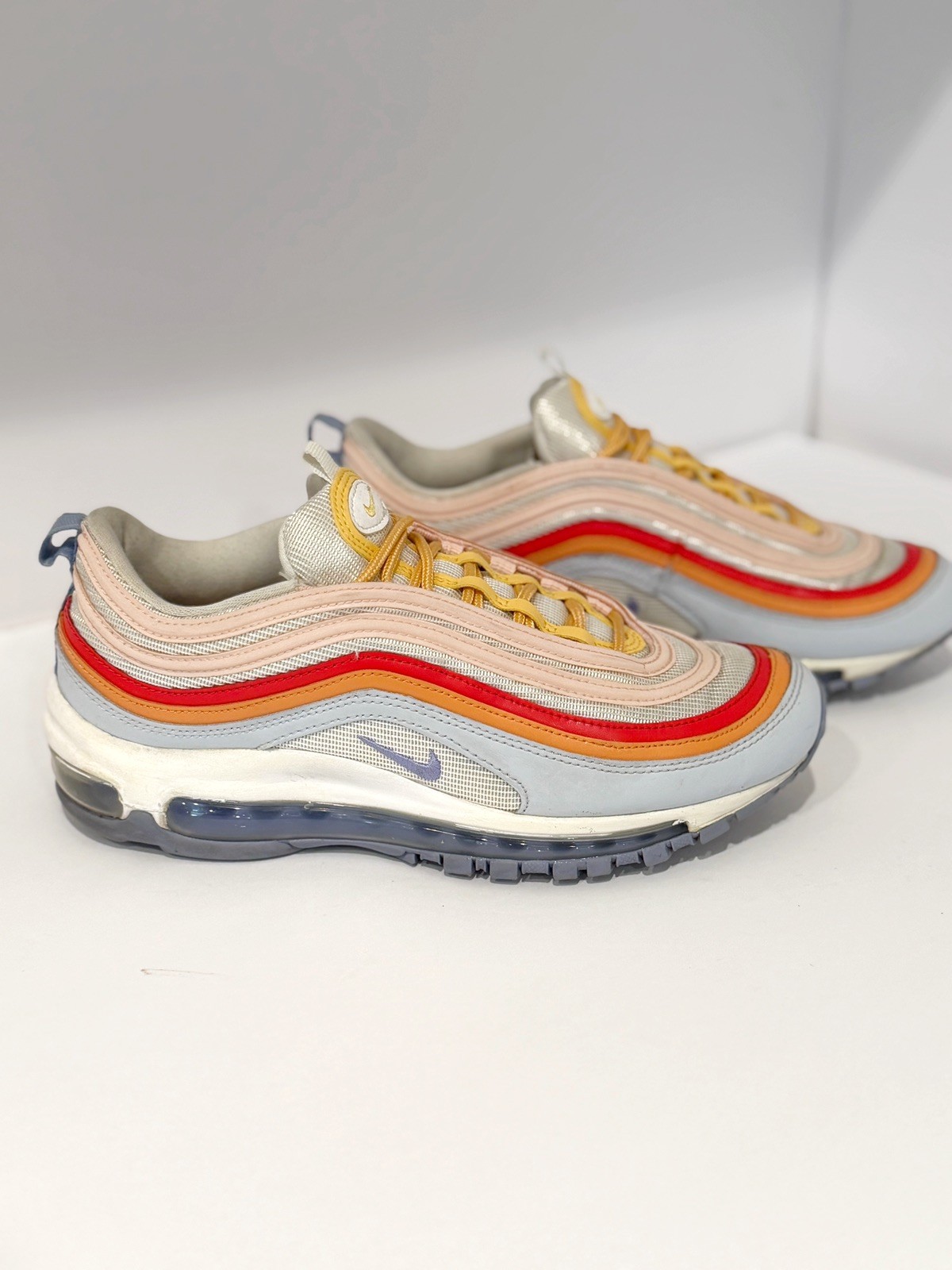 NIKE AIR MAX 97 GREY-THISTLE SZ 8 WOMENS Sneakers Shoes Running Walking Trendy
