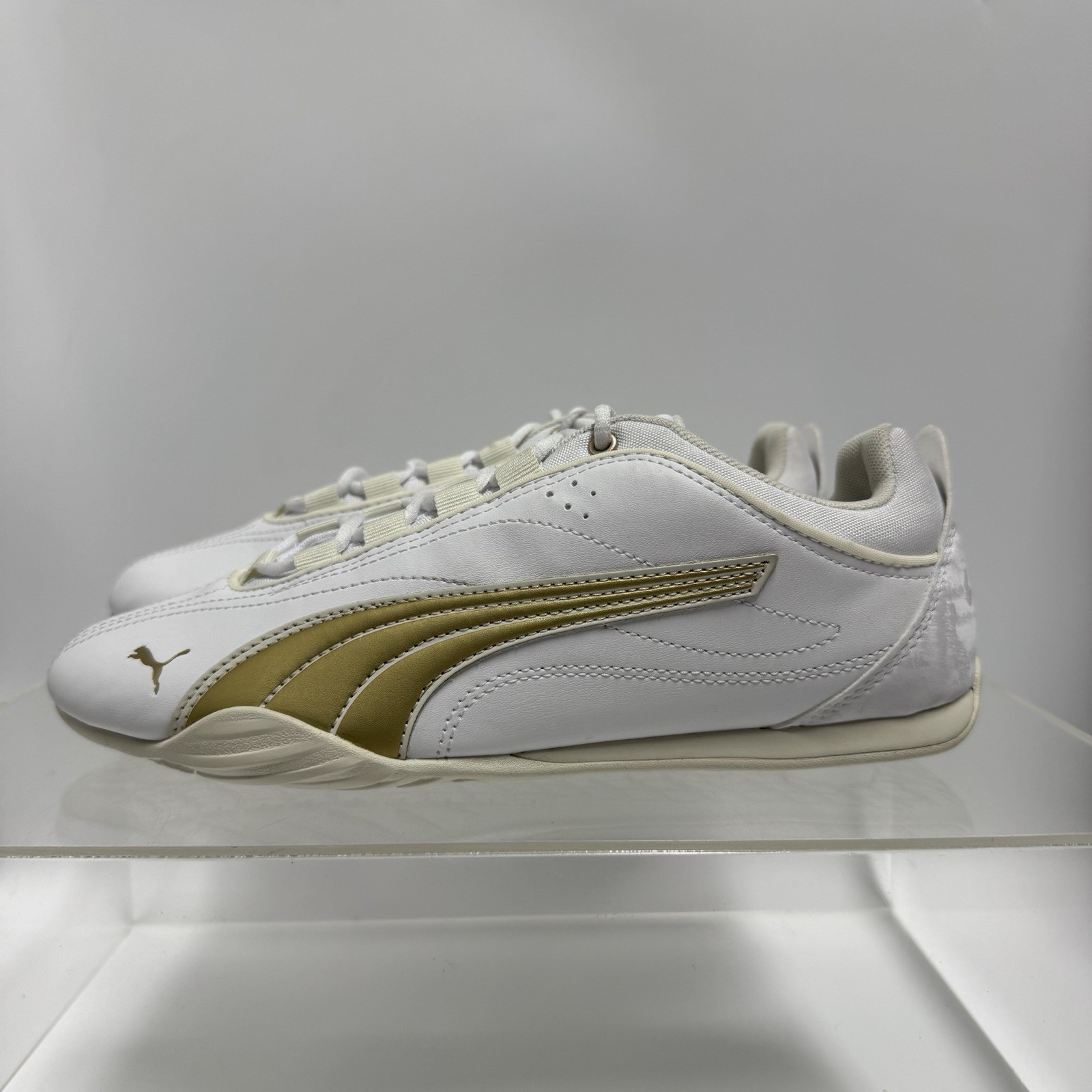Brand New Puma Catch Soleil Sneakers Shoes White Gold 404307-01 Women’s Size 8