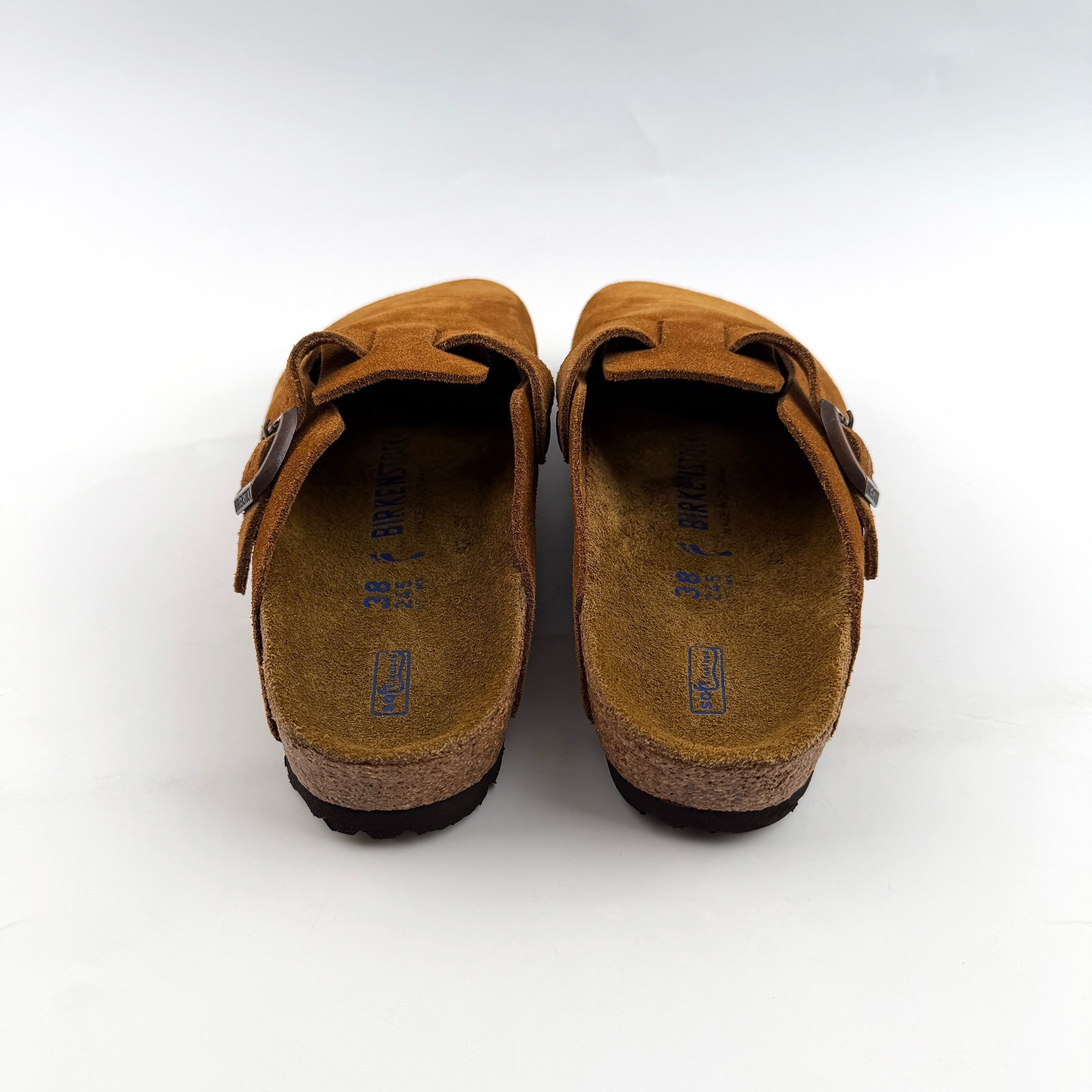 Birkenstock Boston Soft Footbed Mink Suede Leather Clogs Unisex Size EU37-EU45