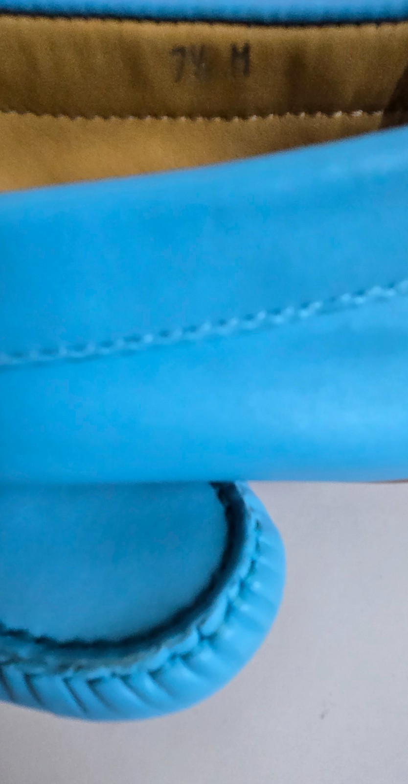Women’s Vaneli Arles Glove Chain Loafer Shoes, Turquoise, Size 7.5 M