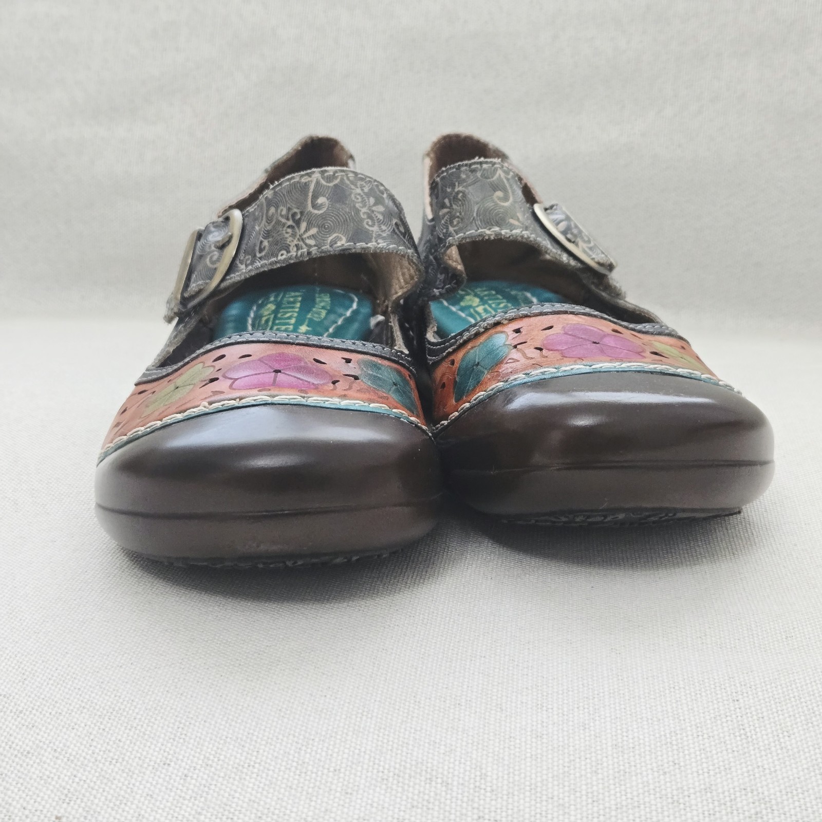 L’Artiste Spring Step Mary Jane Sandals Women’s 39 Multicolor Dexter Flats – EUC