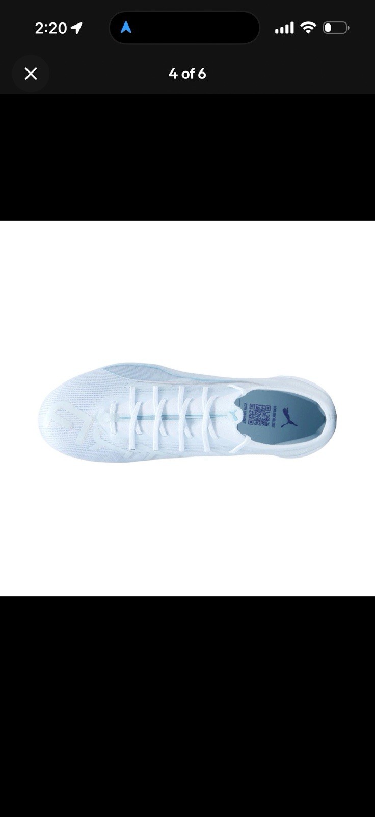 PUMA Ultra 5 Ultimate Light Up Firm Ground Soccer Womens Blue Sneakers Sz 10