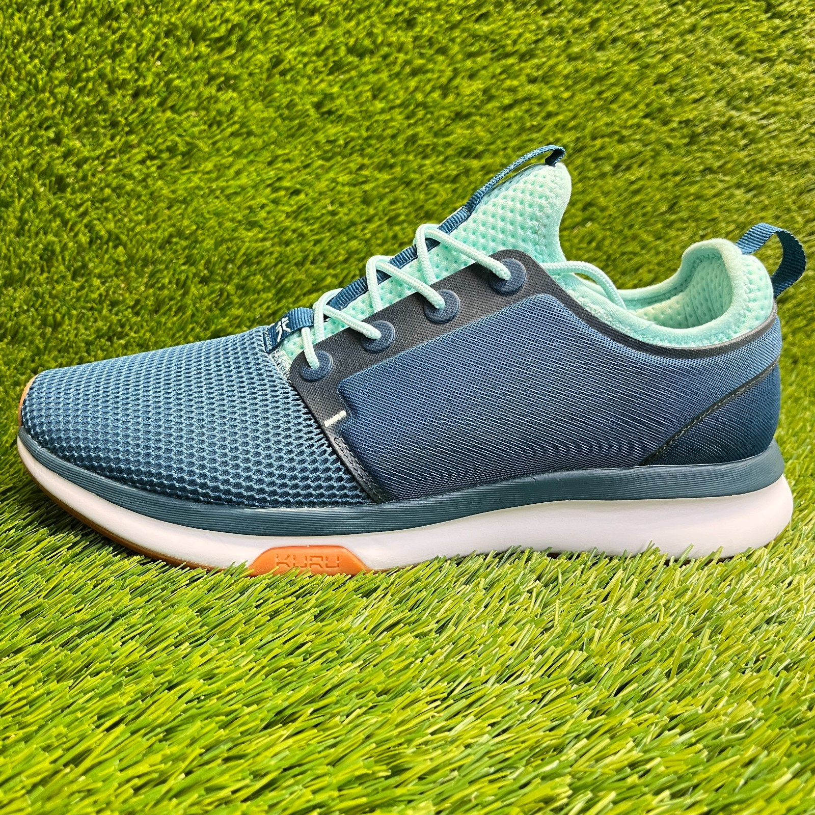 Kuru Atom Womens Size 11.5D Blue Black Athletic Running Walking Shoes Sneakers