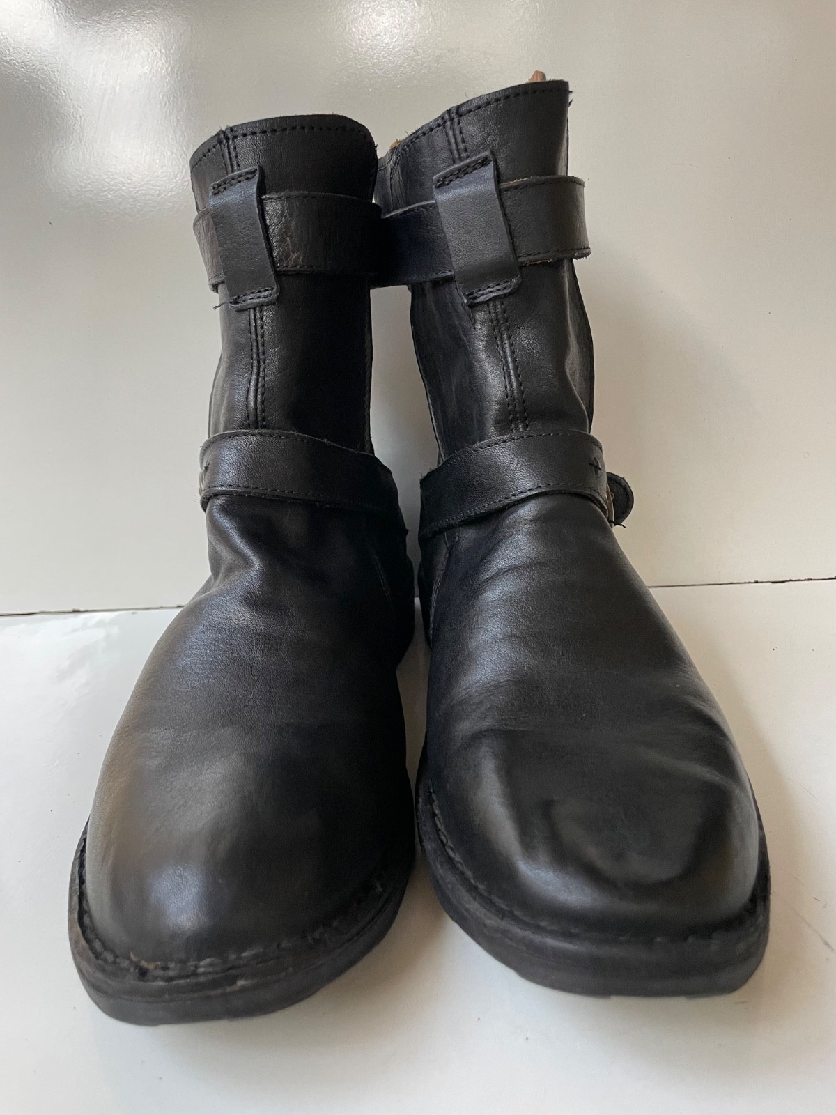 Fiorentini + Baker Eternity Black Strap Leather Women’s Boots EUR 36 / USA 6