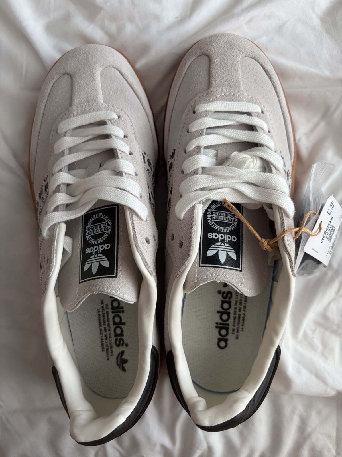 adidas Samba Women’s Suede Leopard Ivory Cream White/Core Black JI4226 BRANDNEW