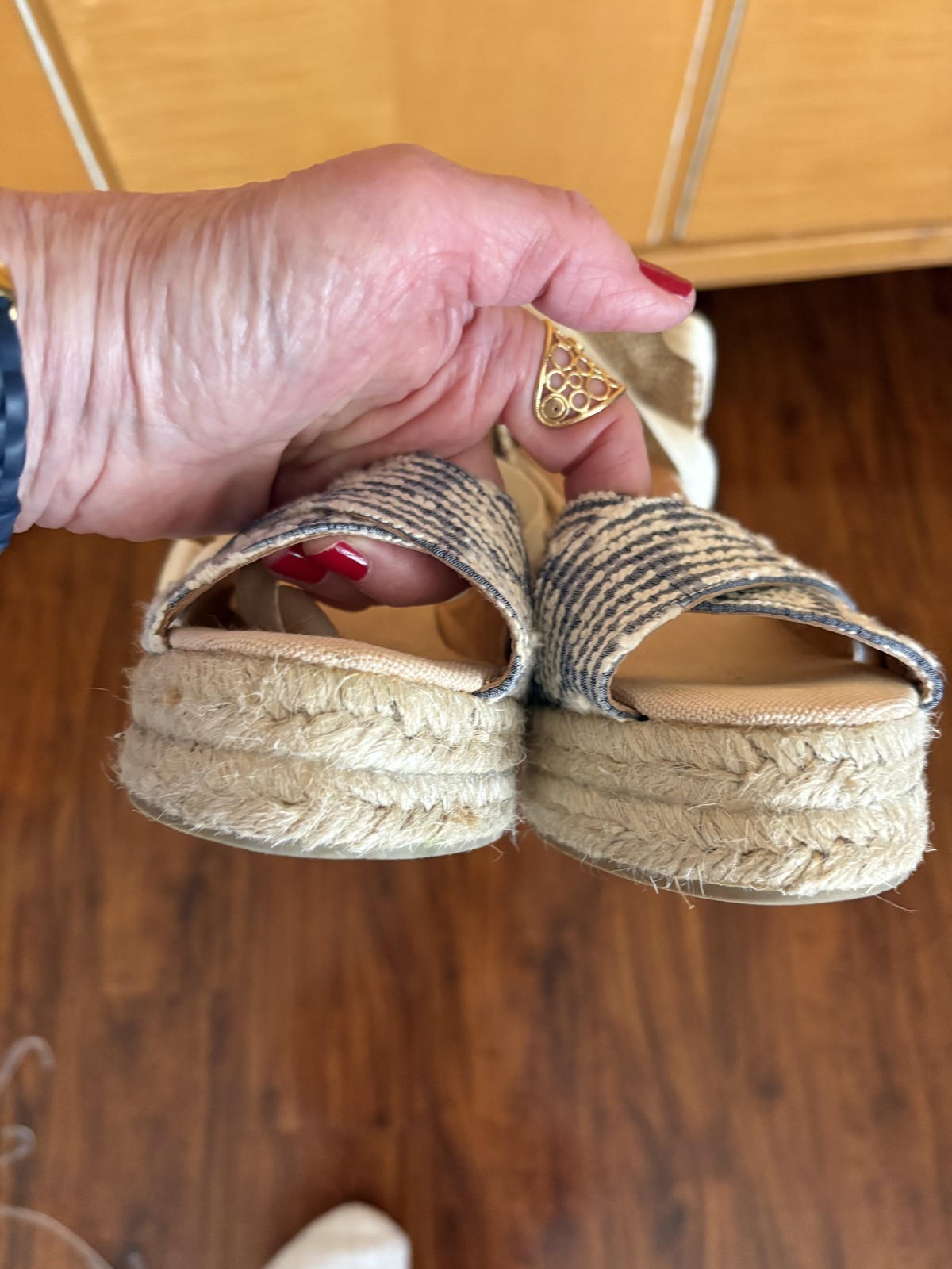 Castaner Briana Espadrilles in Marino, Size 38EU/7.5 USA