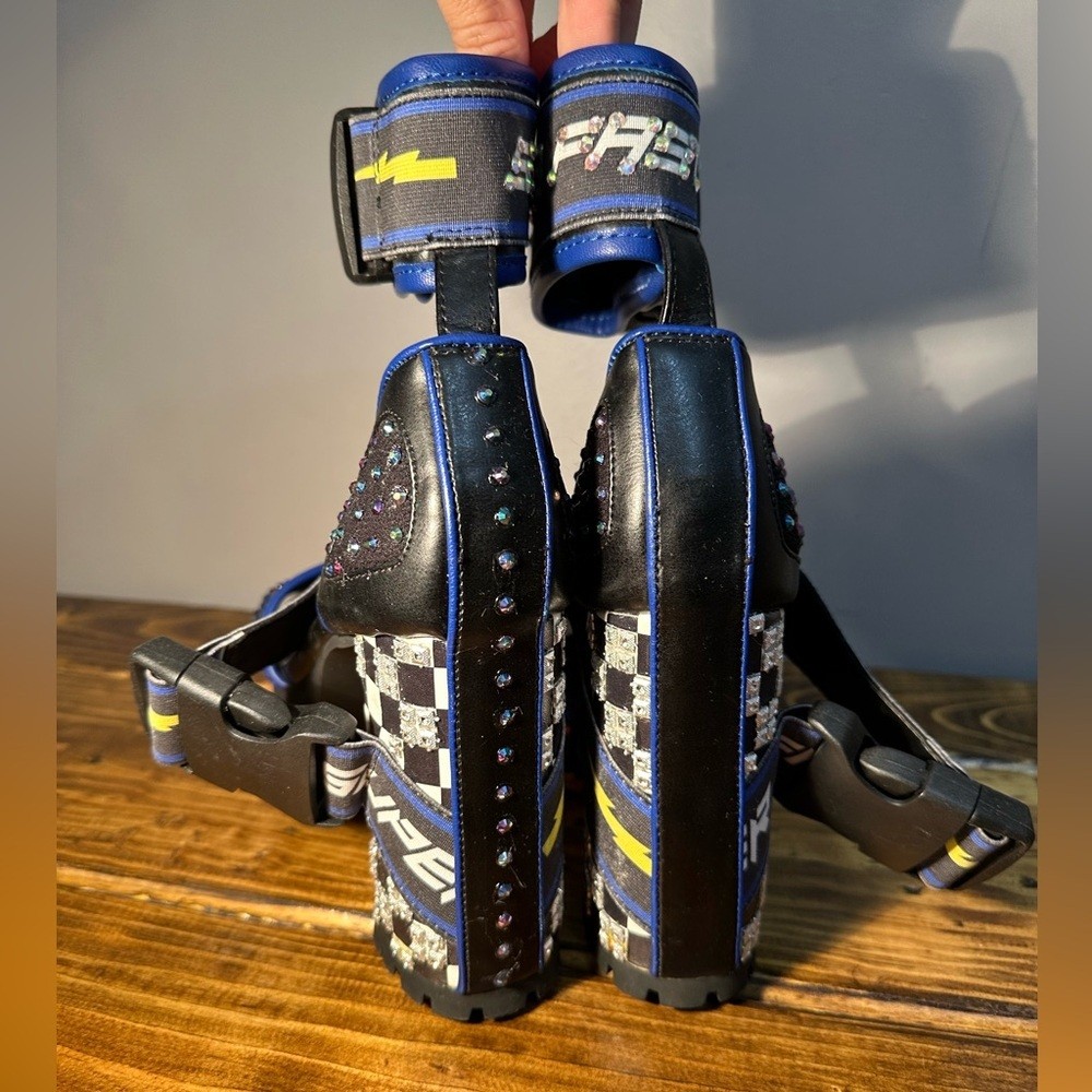 DOLLSKILL FINISH FIRST MOTO HEELS 7M