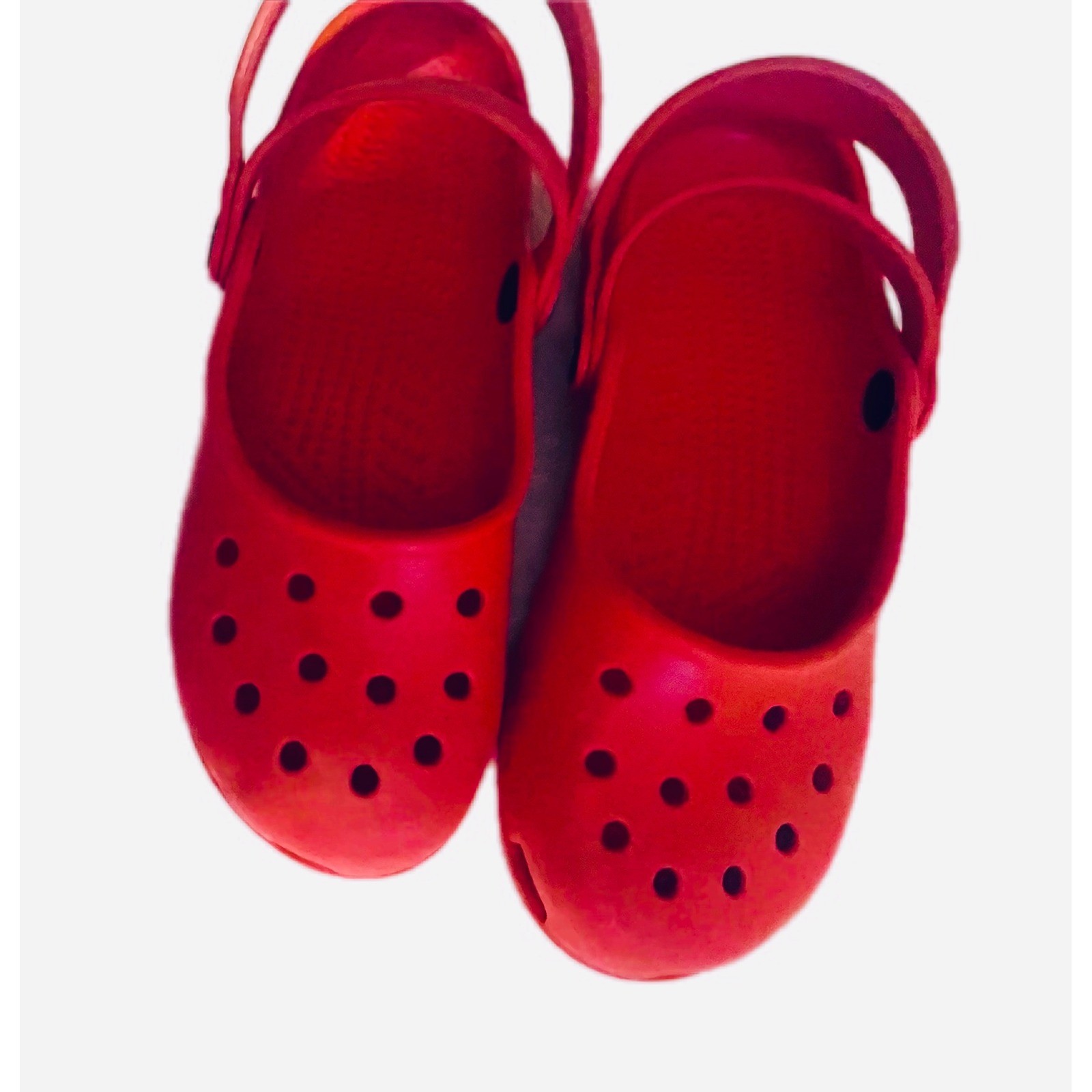 Crocs Alice Mary Jane Ballet Flats Coral Comfort Casual Shoes Womens 7 Summer