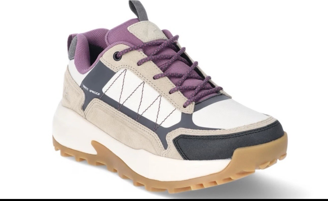 Ozark Trail Women’s Beige Leather Waterproof Hiker Hiking Shoes Size 6.5 NIB