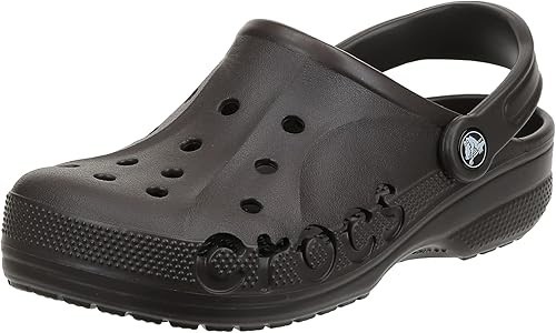 Crocs Unisex Baya Clog, Black, US Men 5 | Women 7