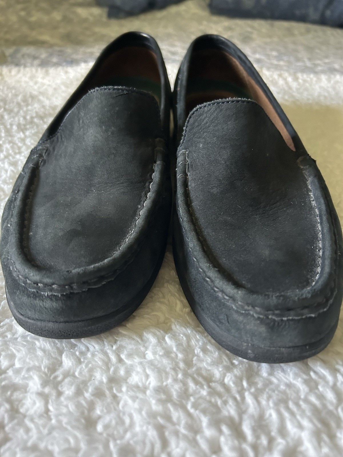 Naturalizer Women’s navy Leather Slip-On Loafer Flats Round Toe US 9.5 M