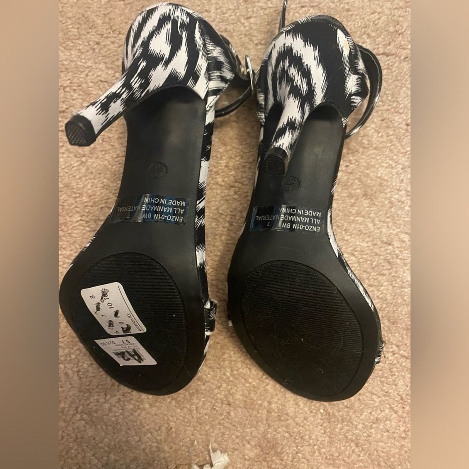 NWT Charlotte Russe Zebra High Heels