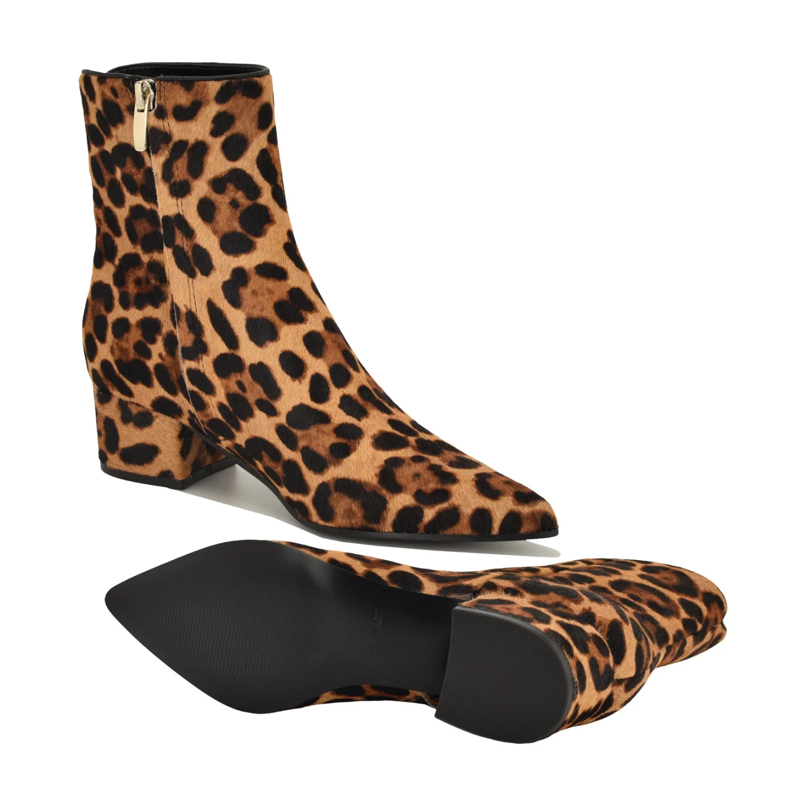 Marc Fisher Women’s Gismo Block Heel Dress Booties Leopard 200