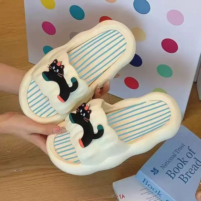 summer home color dots puppy slippers women’s non-slip and deodorant bathroom th