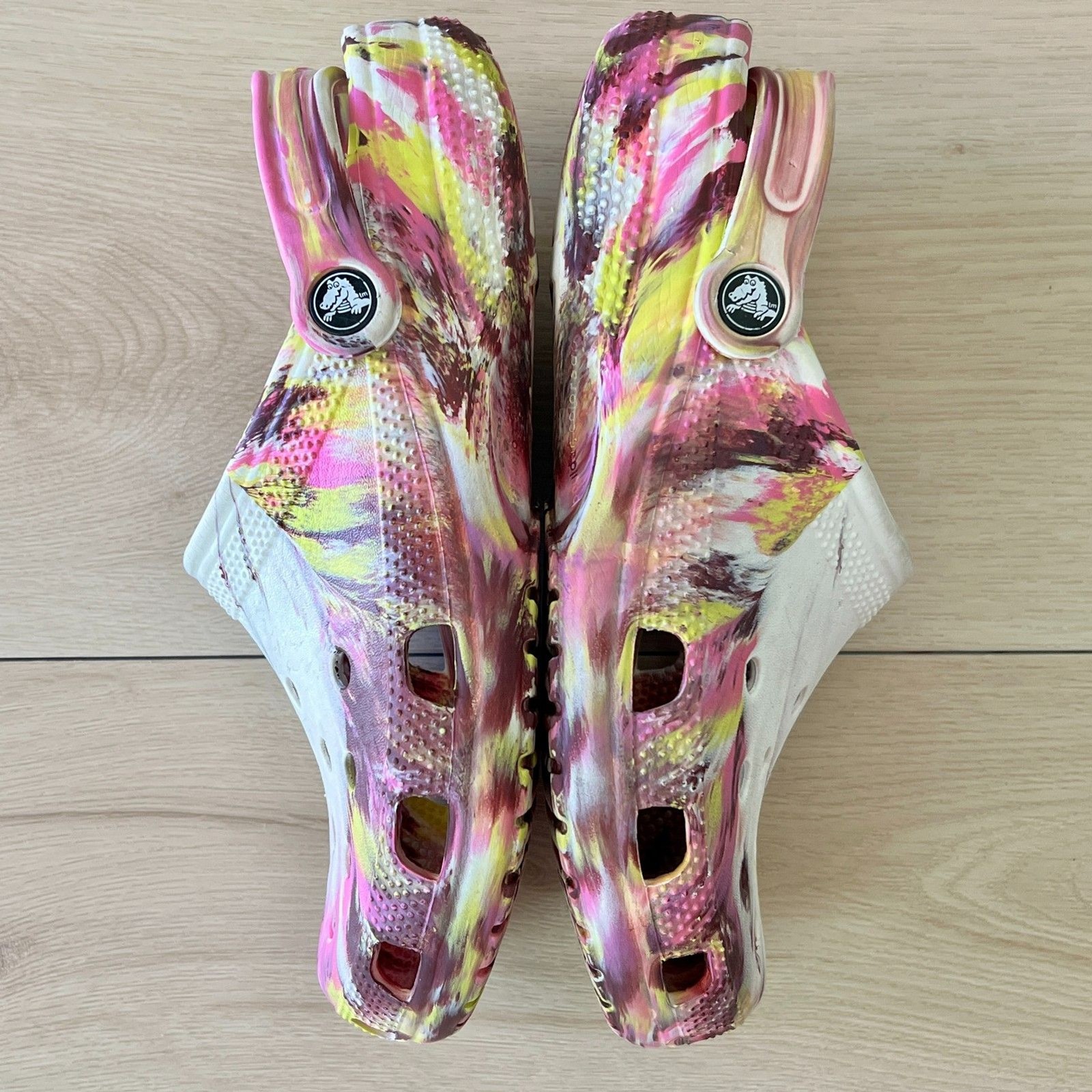 Crocs Classic Marble Tie Dye Electric Pink Multi / Hydrangea Multi W’s 9 / M’s 7