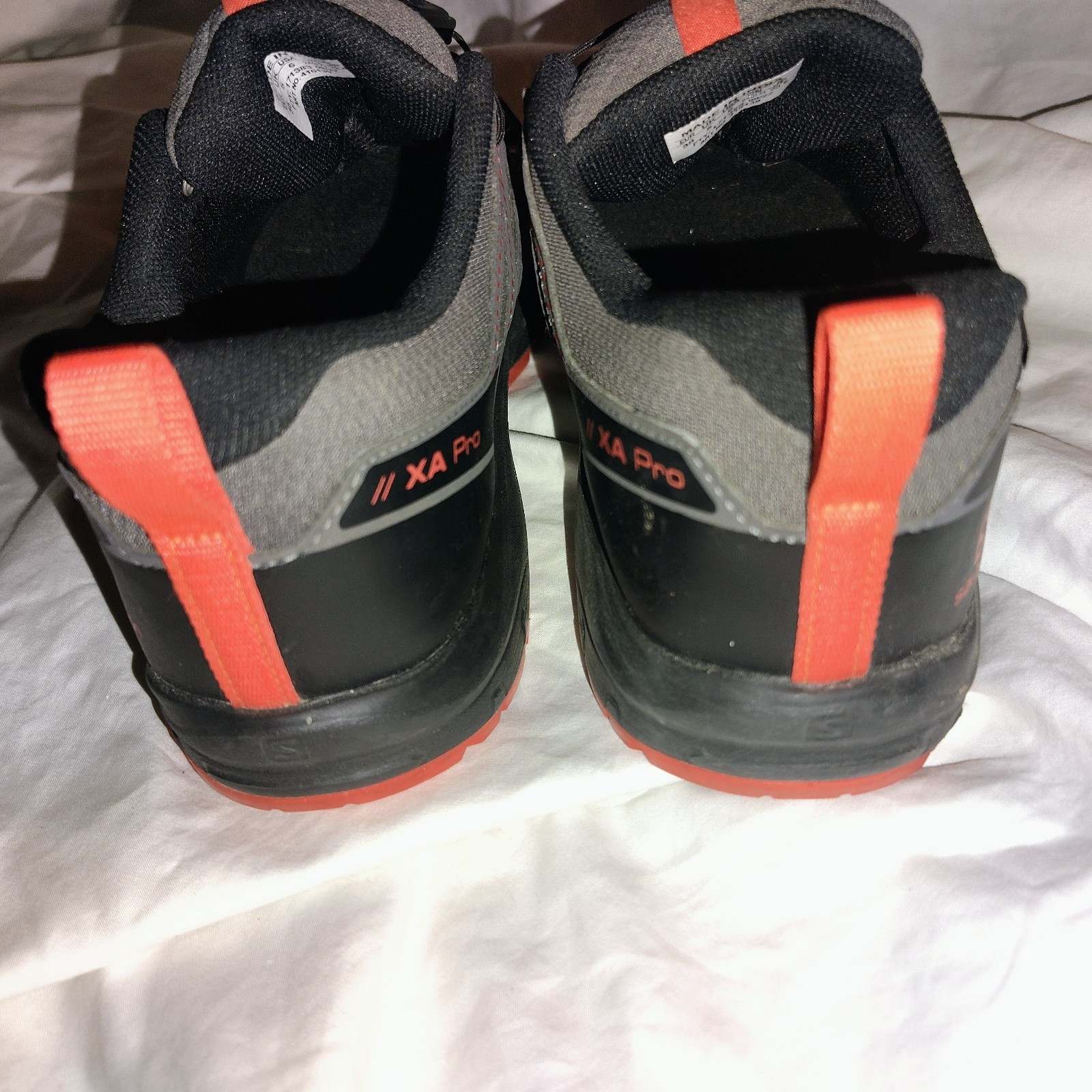 Salomon XA Pro CS Women’s Size 6.5 Waterproof Trail Running Shoes Gray Orange