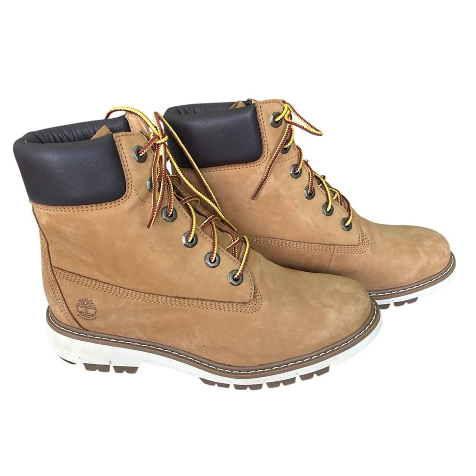Timberland Women’s Linden Woods 6″ Waterproof Leather Boots Tan Size 7.5 Medium