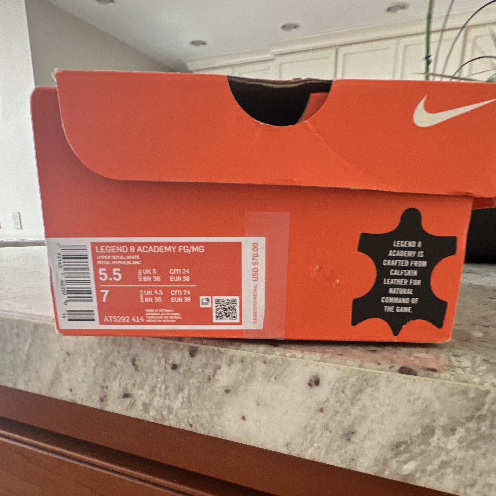 Nike Tiempo Legend 8 Academy FG/MG Soccer Cleats Blue/ women’s US 7