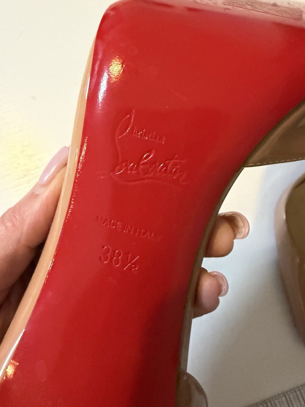 Christian Louboutin So Kate 120mm Size 38 5 – Nude. Read the description!