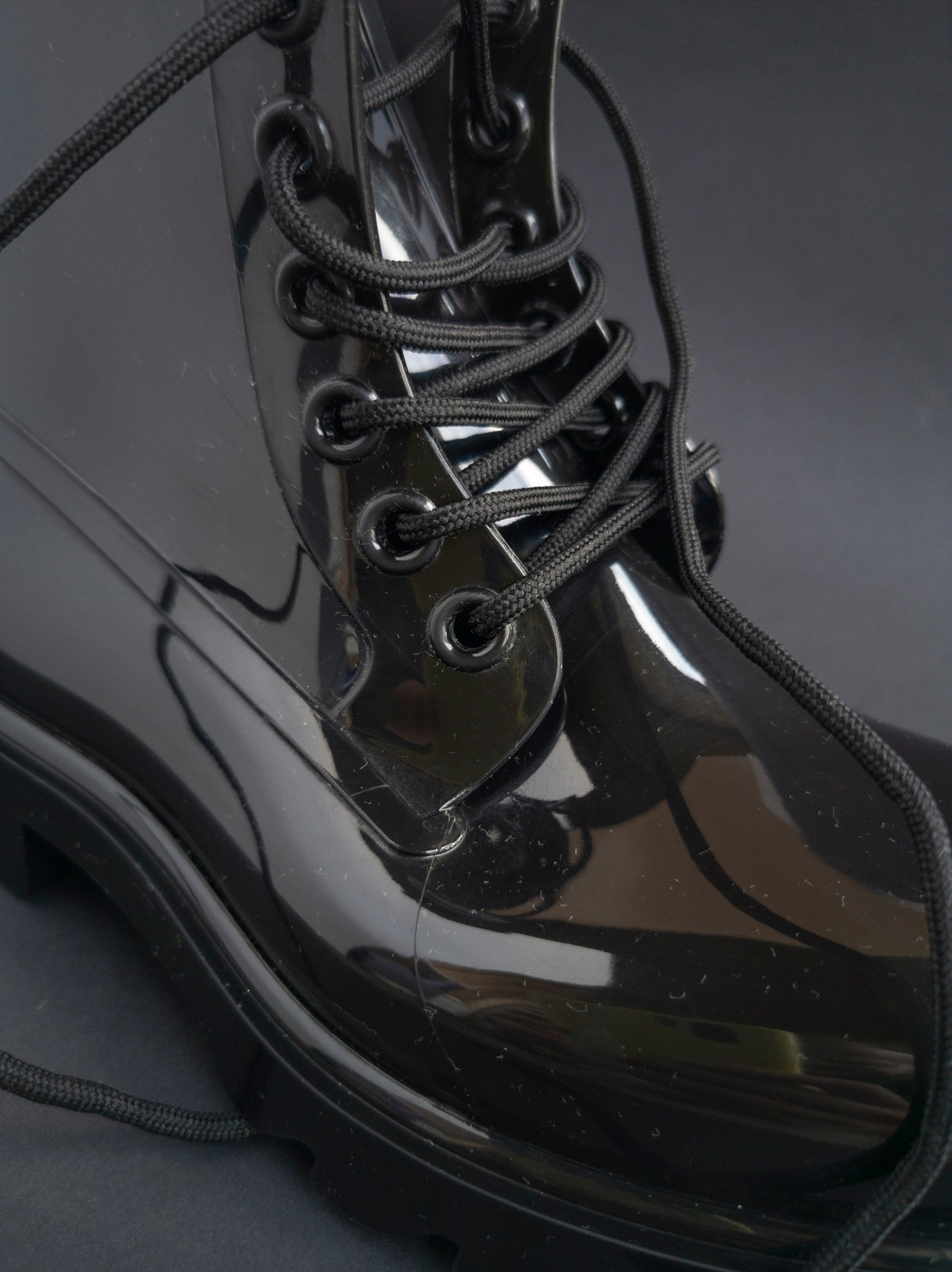 NP~650€ Bottega Veneta rubber boots 37 rubber stride boot black shiny