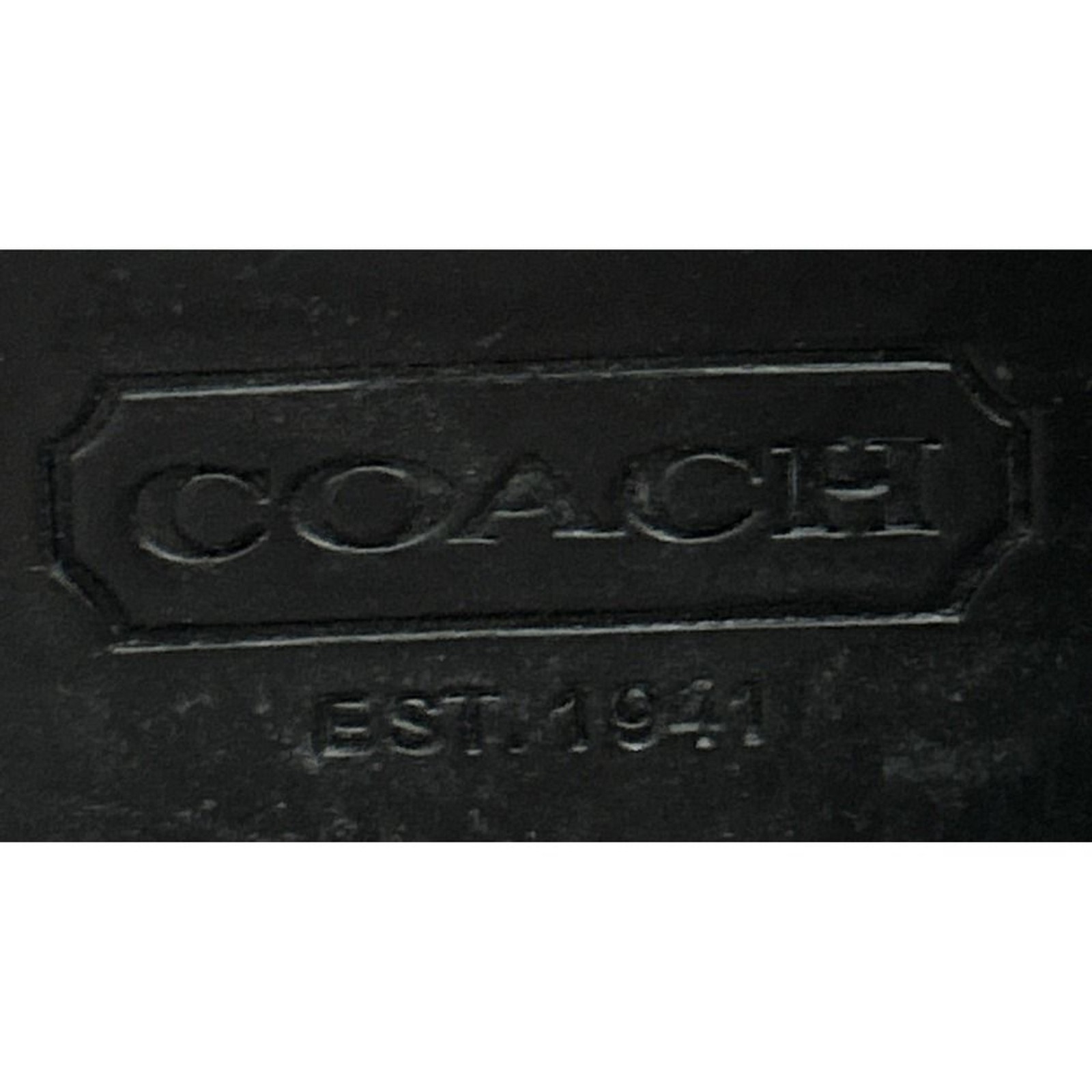 Coach Jordan Riding Boots Black Three Buckle Silver Tall Logo Equestrian Sz 9 B