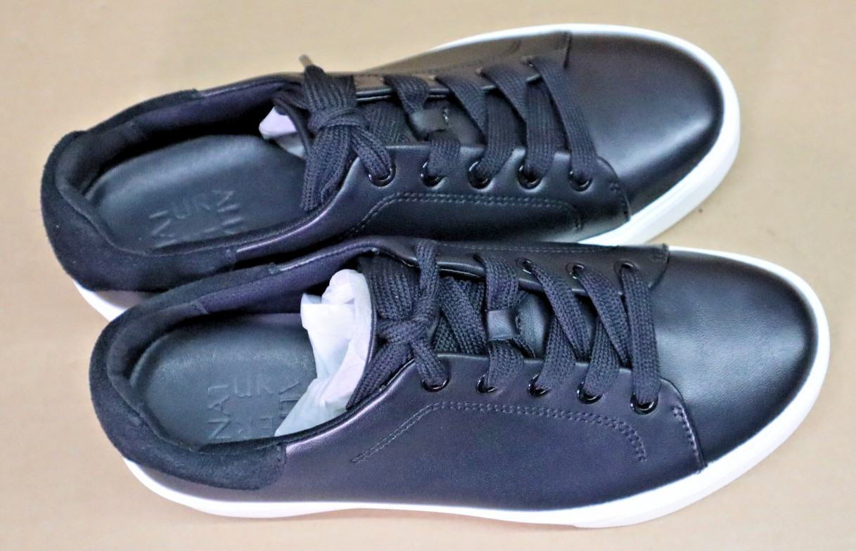 Naturalizer Morrison 2.0 Lace Up Leather Sneakers Black US Women’s Size 6.5W