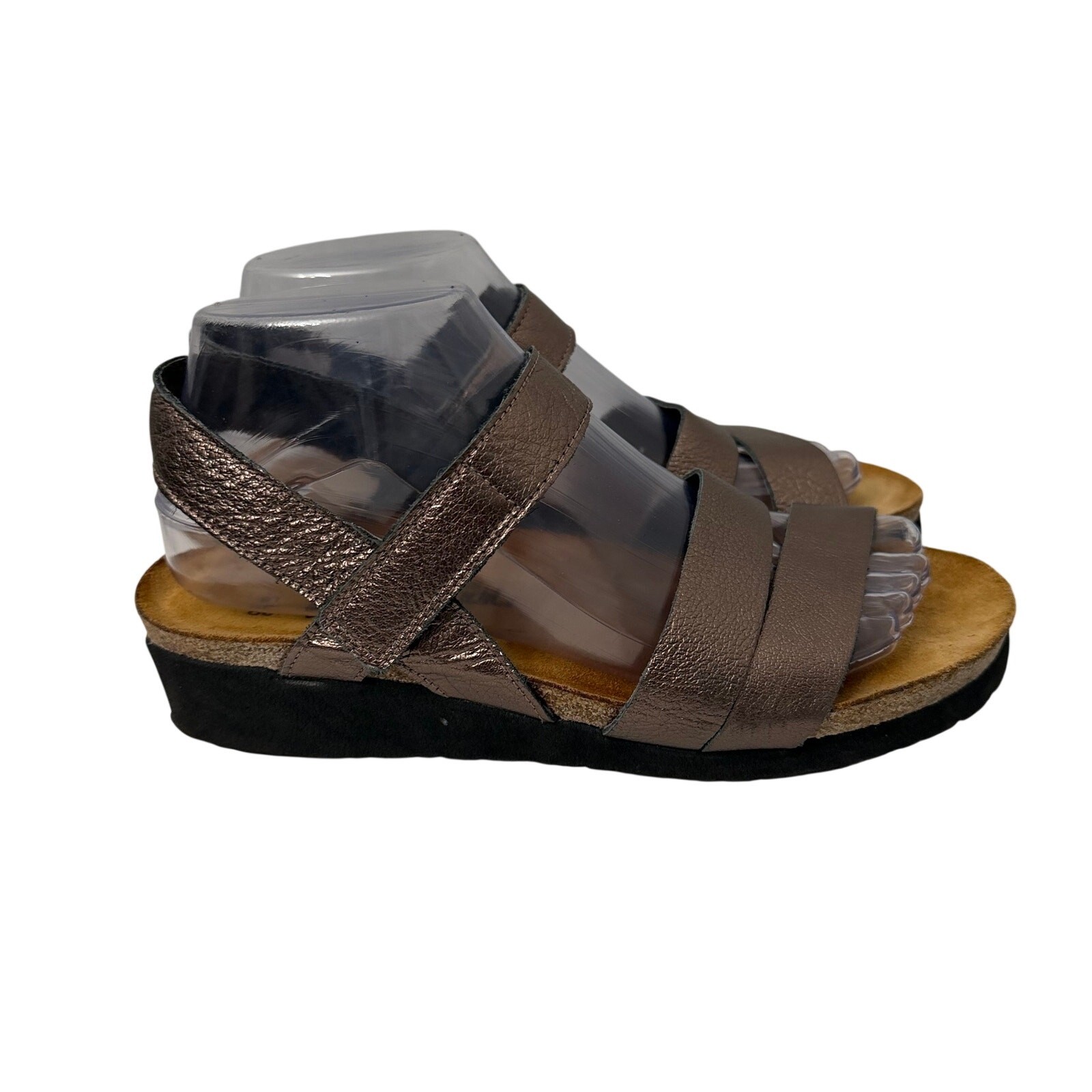 Naot Kayla Sandals Womens Size 8 Radiant Copper Leather Cork Insole Comfort