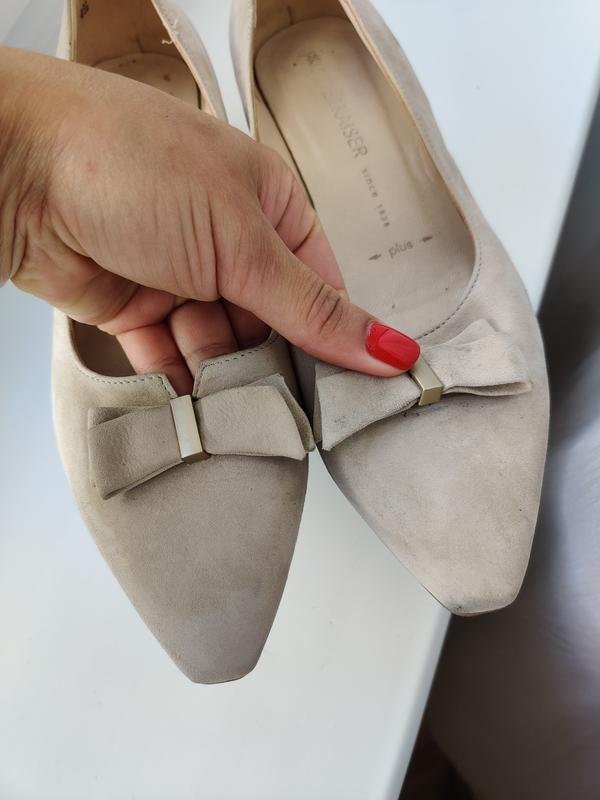 Women Peter Kaiser heels beige suede 37.5 #C9ZM