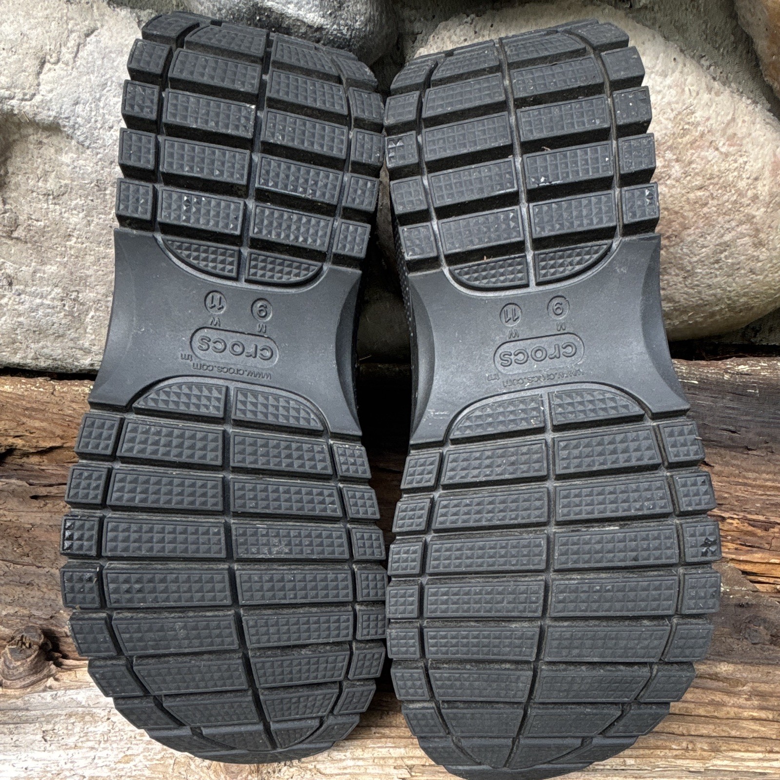 Crocs Mega Crush Platform Sandal Black Custom Jibbitz Unisex Punk Goth Style