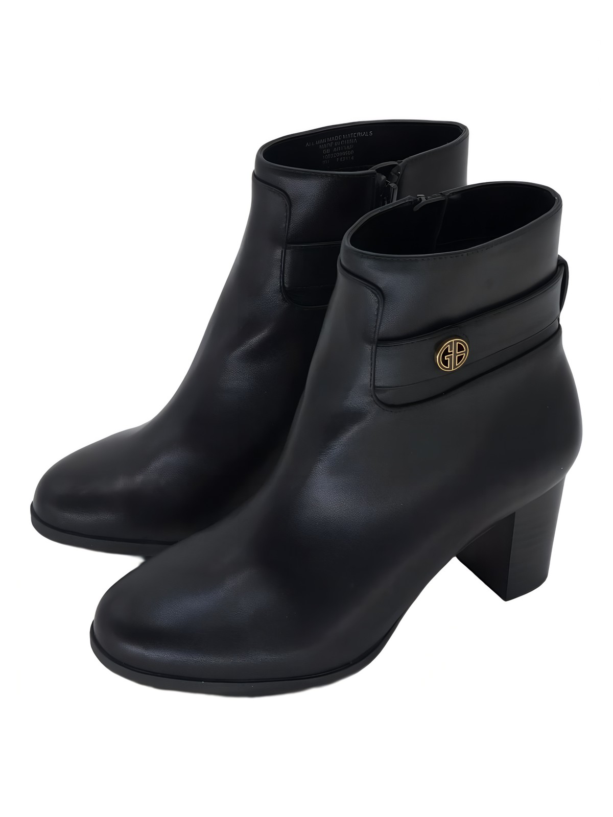 Giani Bernini Artta Round Toe Ankle Bootie 2.75in Heel Black Size 8M
