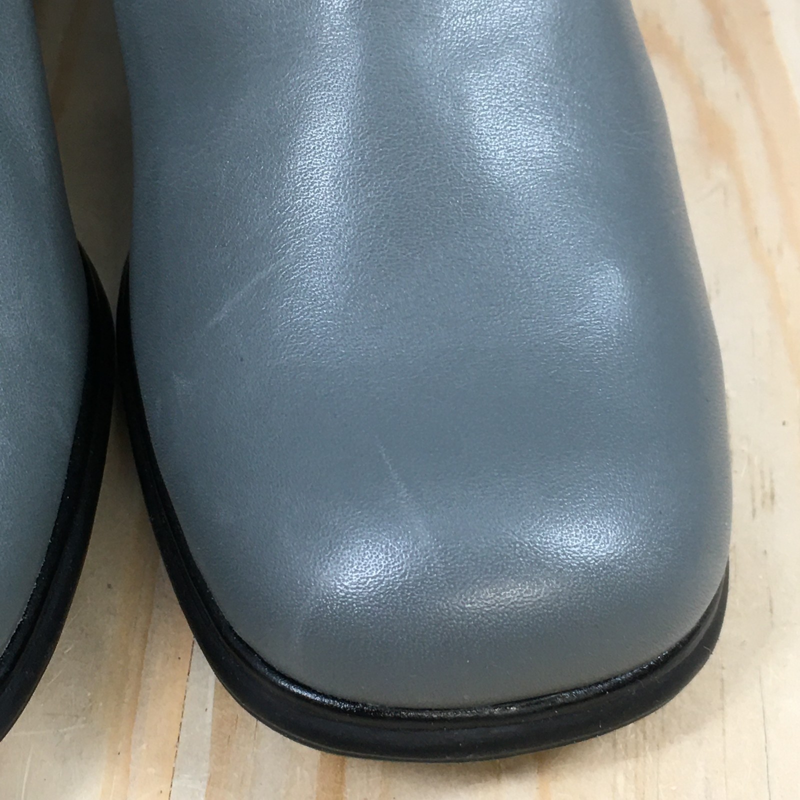 White Mountain Fairchild Boots Womens 8.5 M Ankle Bootie Block Leather Gray NEW