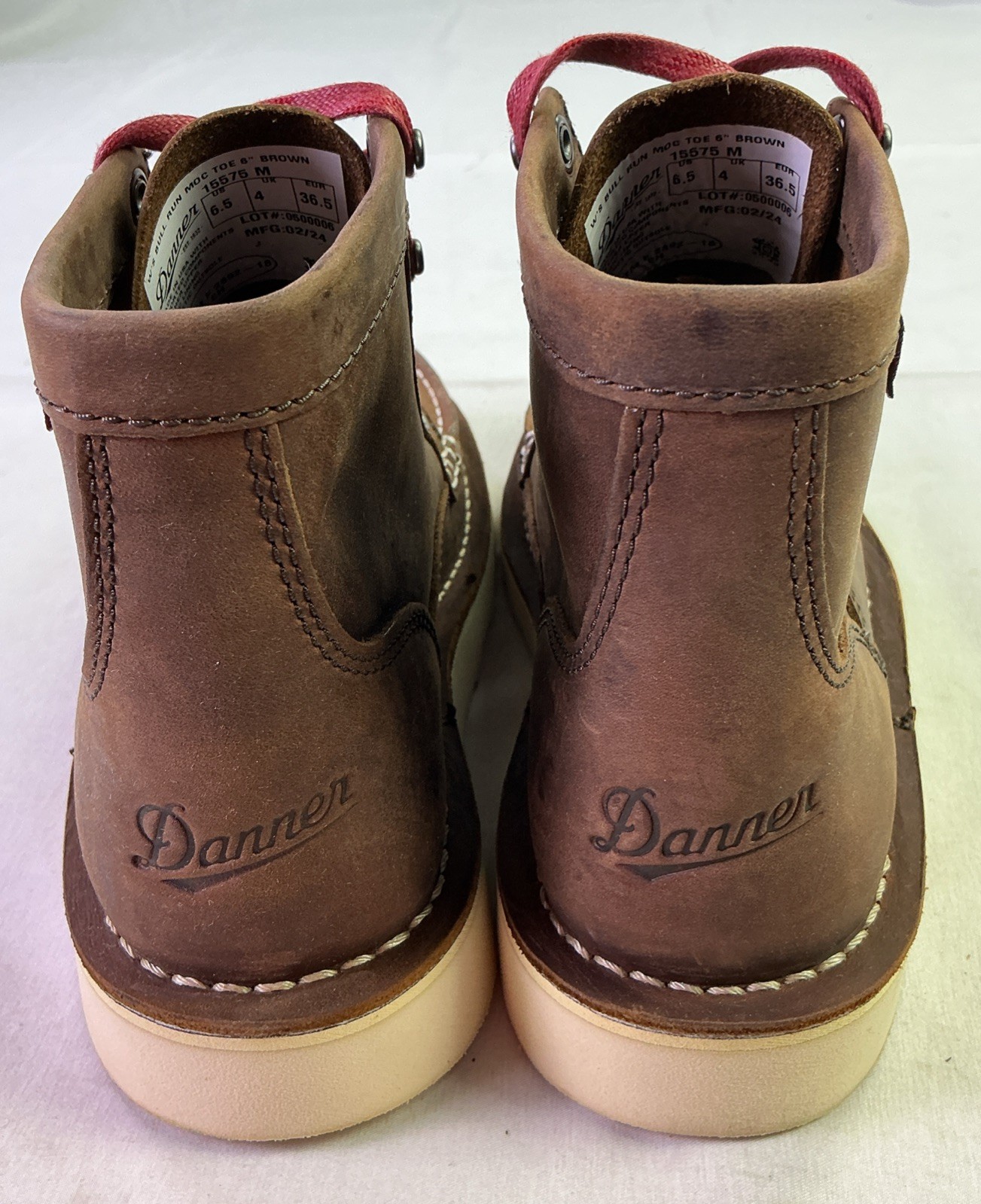 Danner Women’s 6″ Bull Run Soft Toe Leather Work Boots-Brown-Size: 6.5