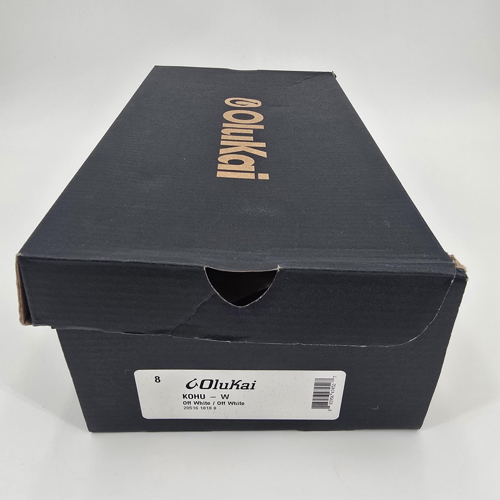 OluKai Kohu Shoes Womens 8 Off White Canvas Walking Casual Sneakers 20516-1818