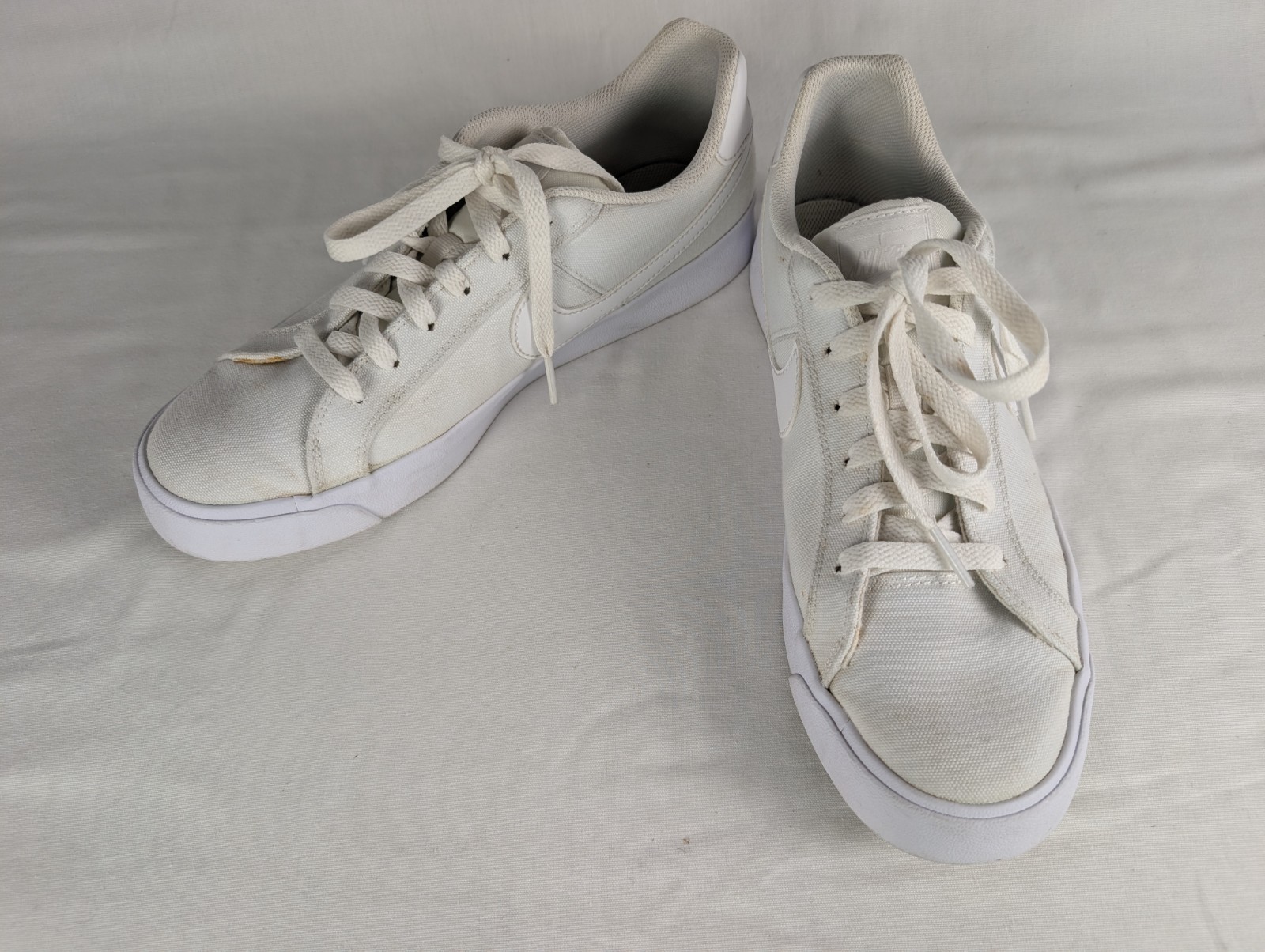 Women’s Size 10 – Nike Court Royale AC Canvas Triple White W