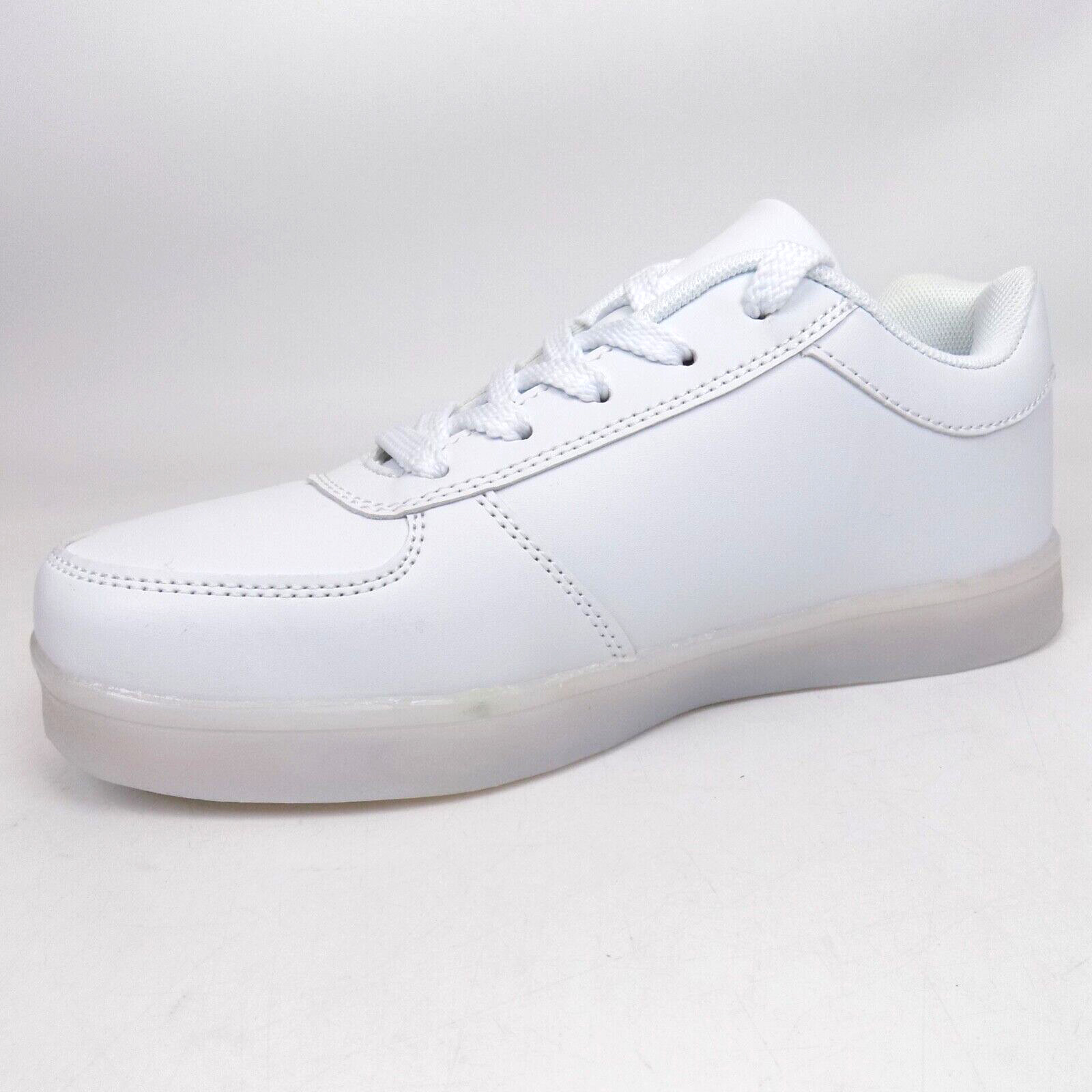 NEW! Sanyes USB Charging Light up LED Women Casual Sneakers Size 7.5 M, White