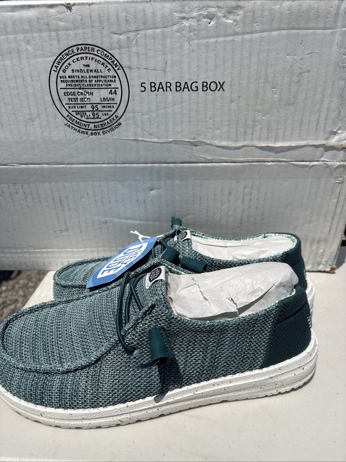 Hey Dude Deep Teal Wendy Stretch Sox W8