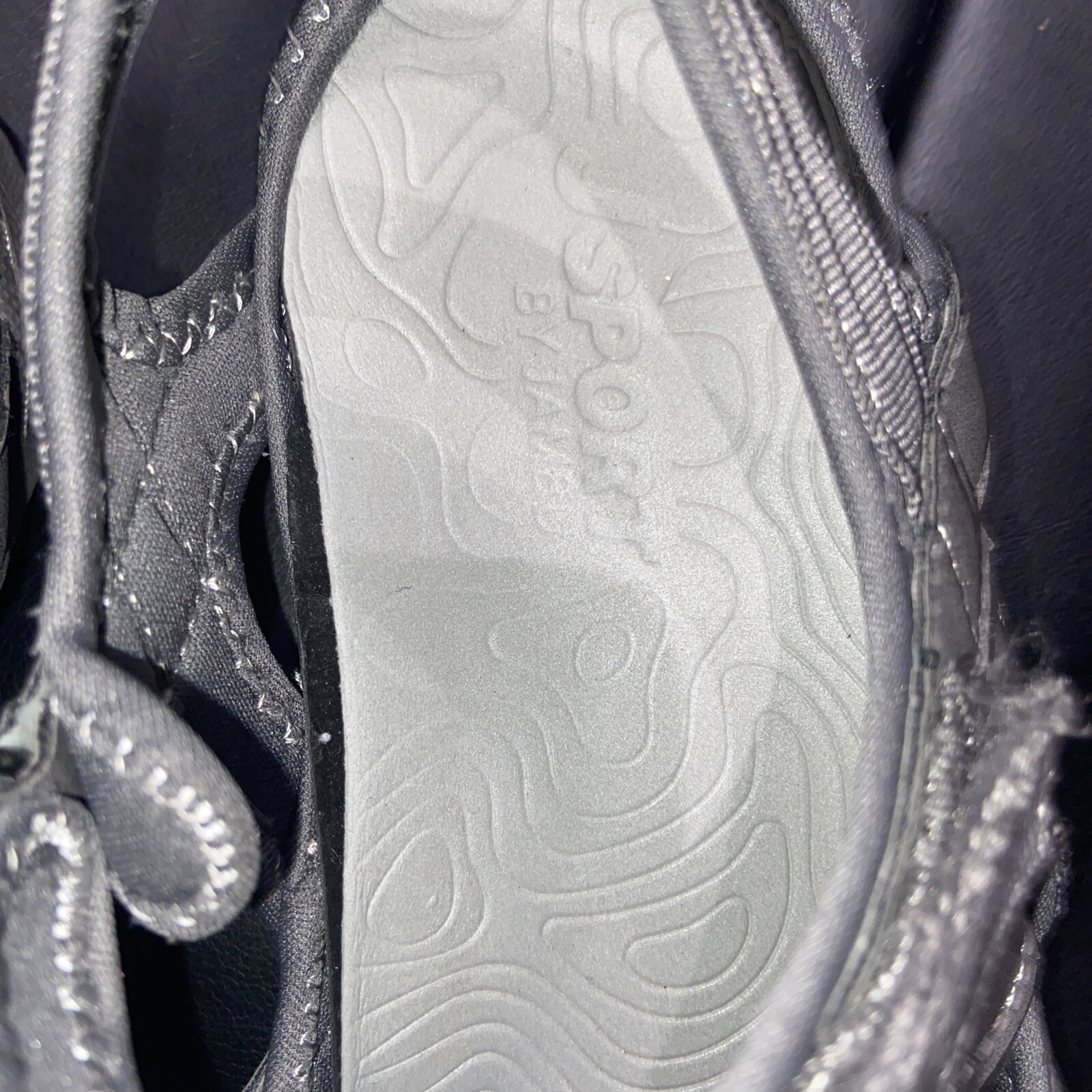 JBU JSport Poppy Sandal Gray Poppy Ladies Hook & Loop Closure Size 8.5