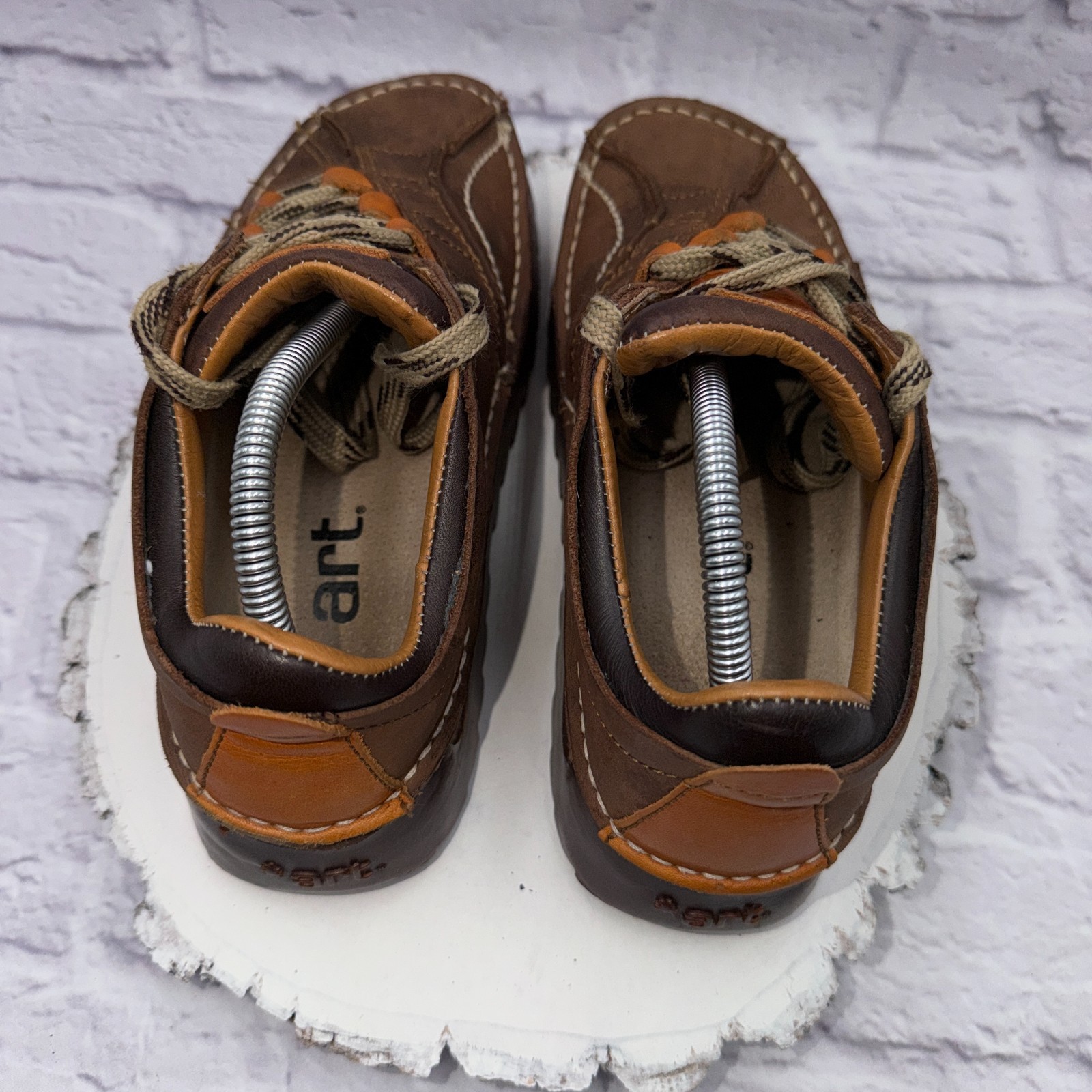 The ART Company Chunky Shoes Skyline 590 Y2K Sneakers Platform Leather Size 37