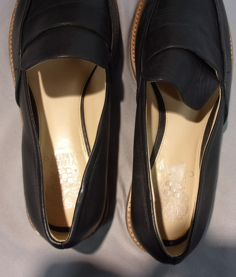 DESIGNER VINCE CAMUTO VC-JORDA CASUAL SLIP-ON BLACK SHOES WOMEN’S 9M/40