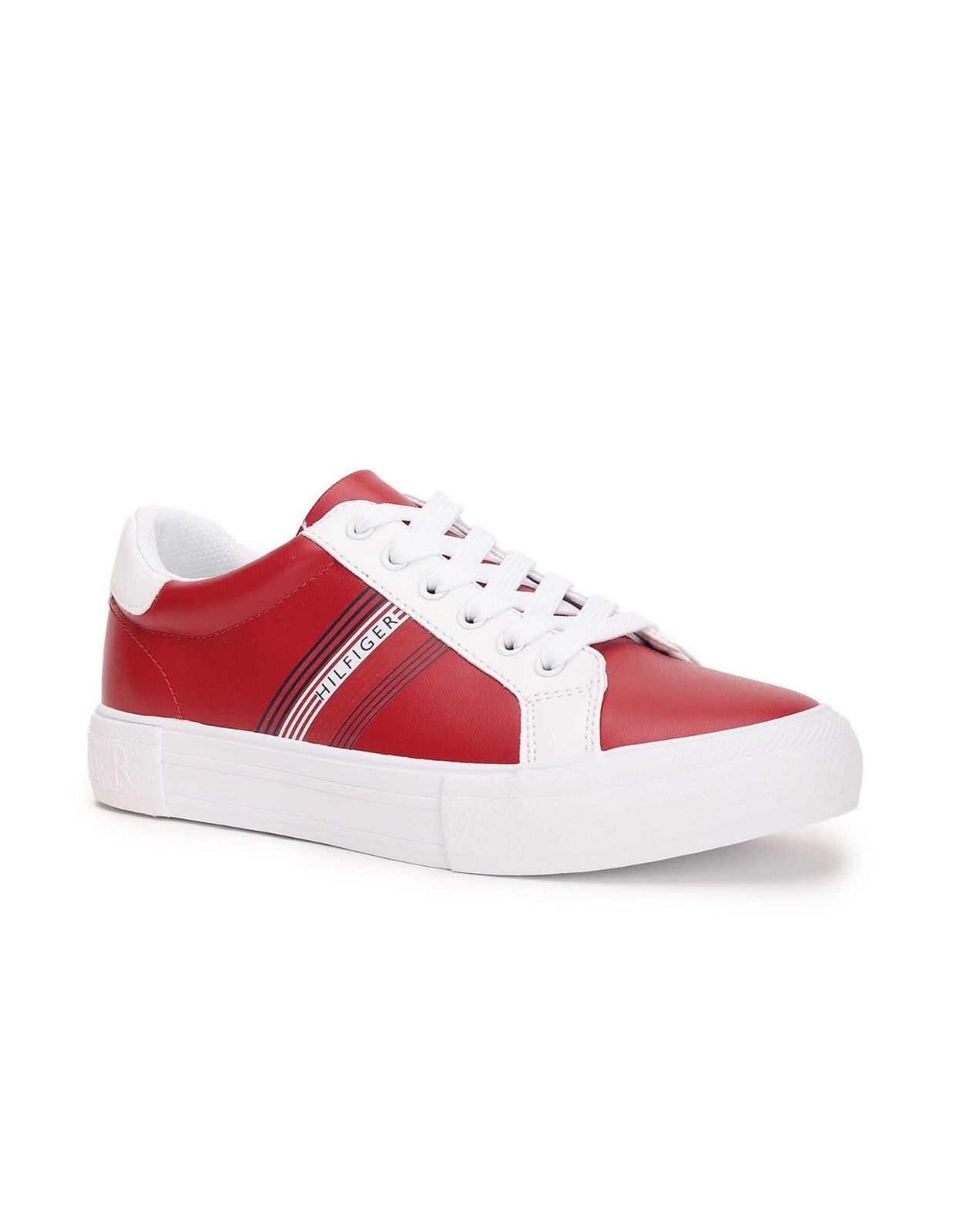 Tommy Hilfiger Womens Lireai Casual and Fashion Sneakers Shoes Red Size 8 US