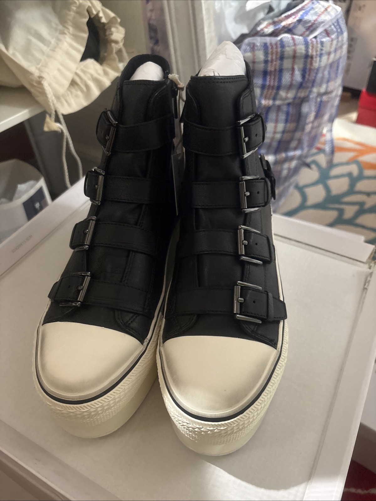 ASH Jewel black Sneaker Napa Wax S Sized40 NEW