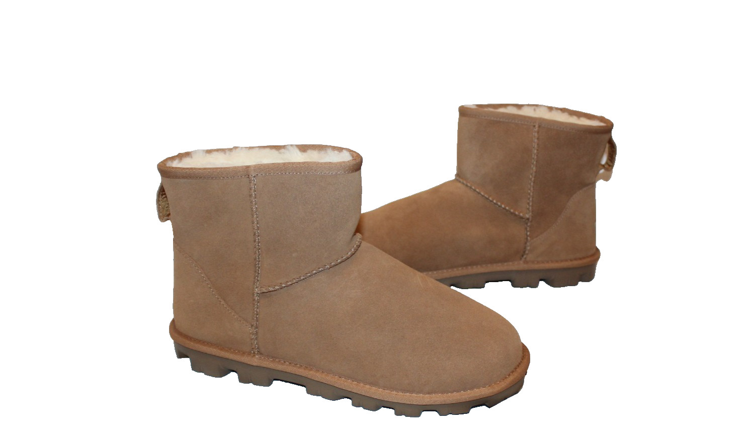 UGG Women’s Essential Mini Classic Suede Shearling Lined Boots Chestnut NEW US 9