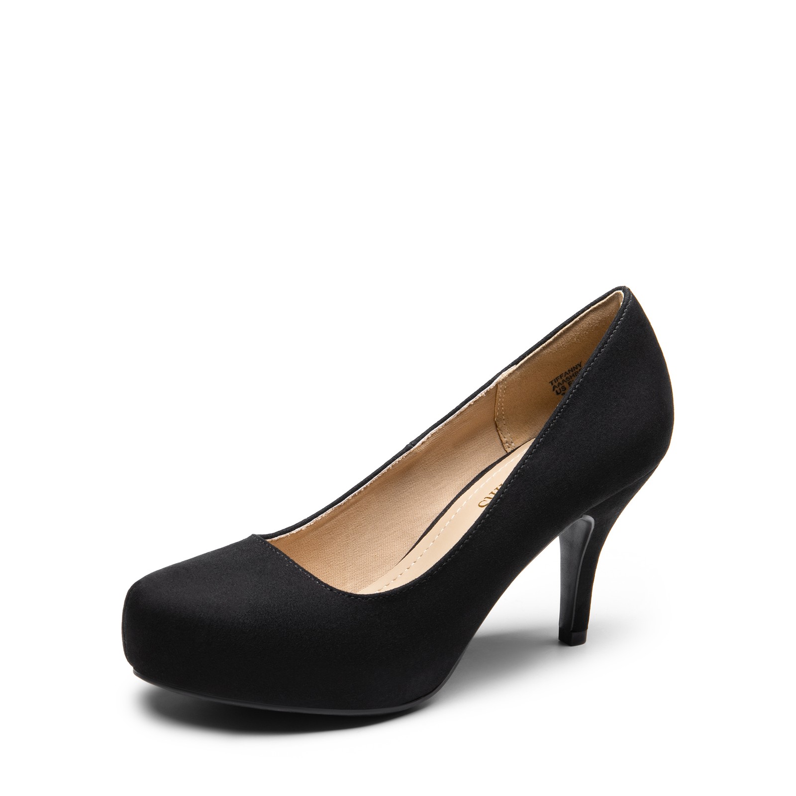 Women Low Stilettos Heel Pumps Round Toe Slip On Wedding Dress Pump Shoes