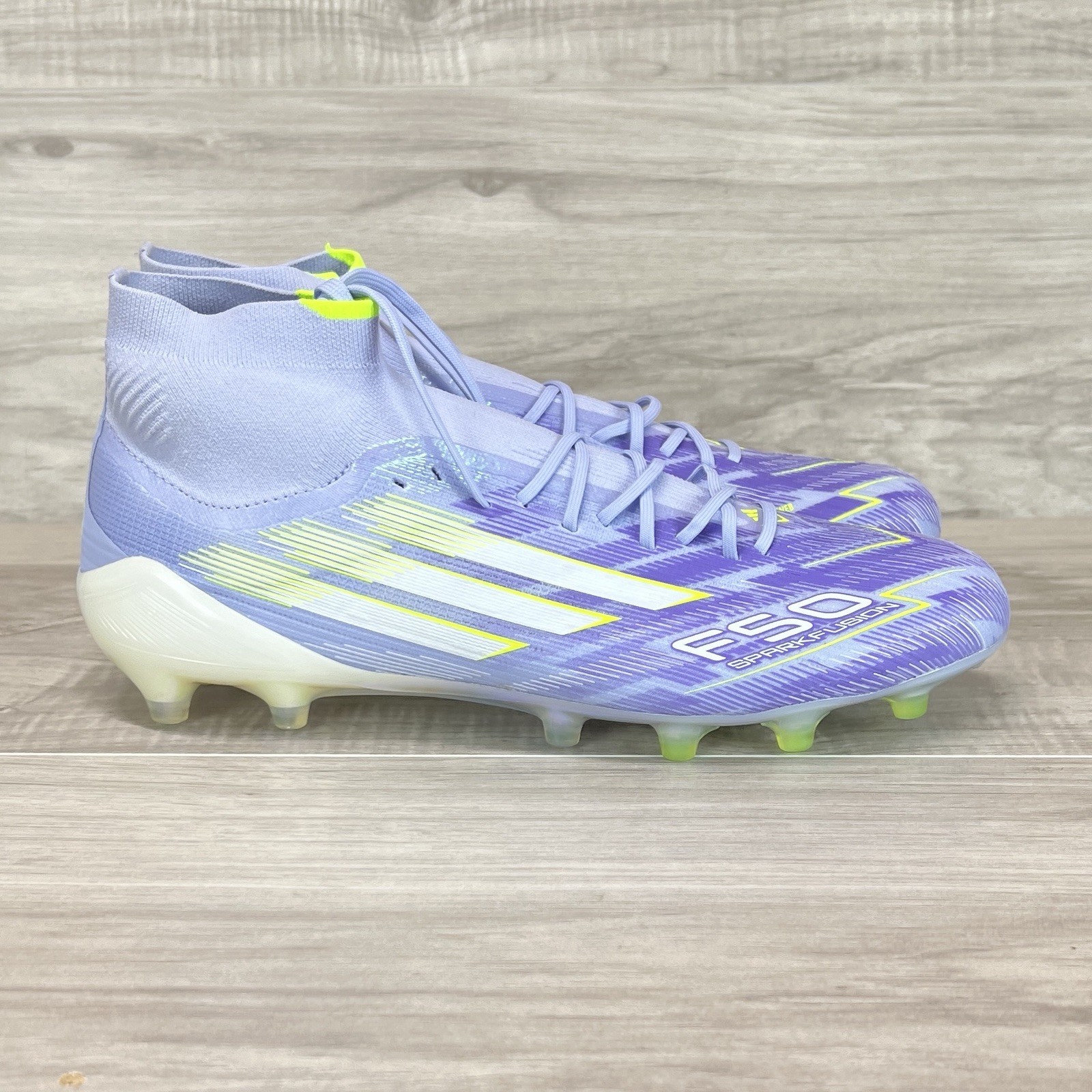 adidas F50 Sparkfusion Elite Mid FG AG Soccer Cleats Violet Womens 10 JH7648