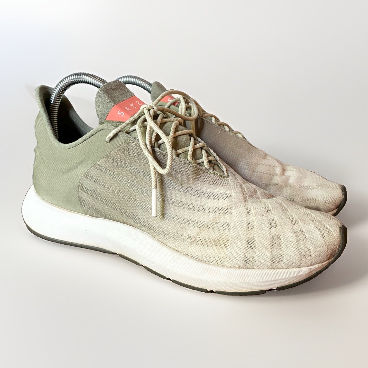 Saysh One Allyson Felix Running Walking Shoes Eucalyptus Olive Green Womens 8.5